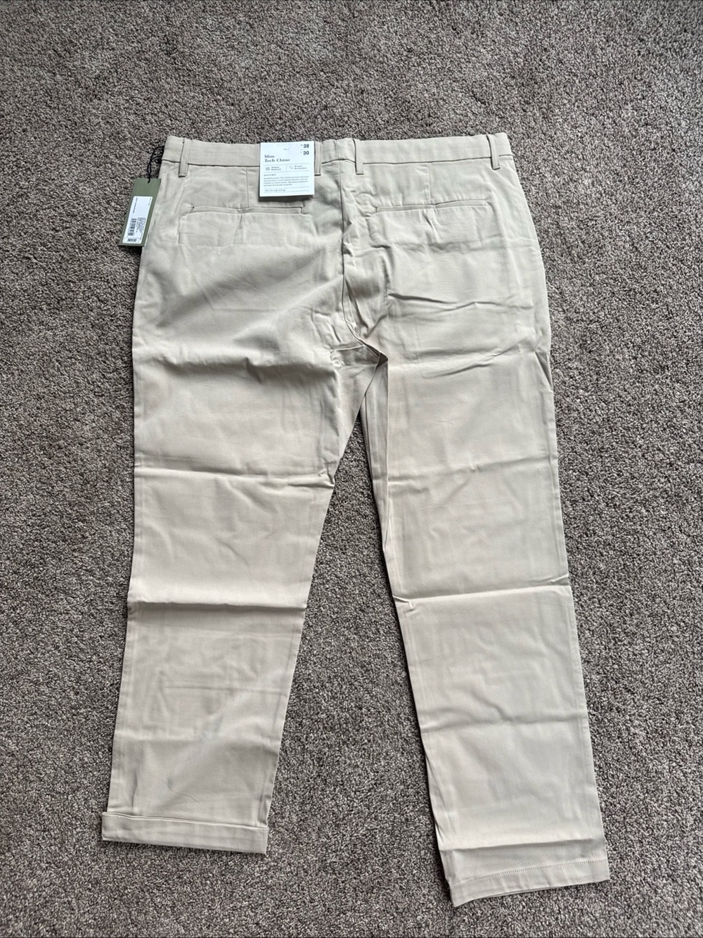 Goodfellow & Co Nwt Men’s Slim Tech Chino Light Taupe Pants Mint Condition!